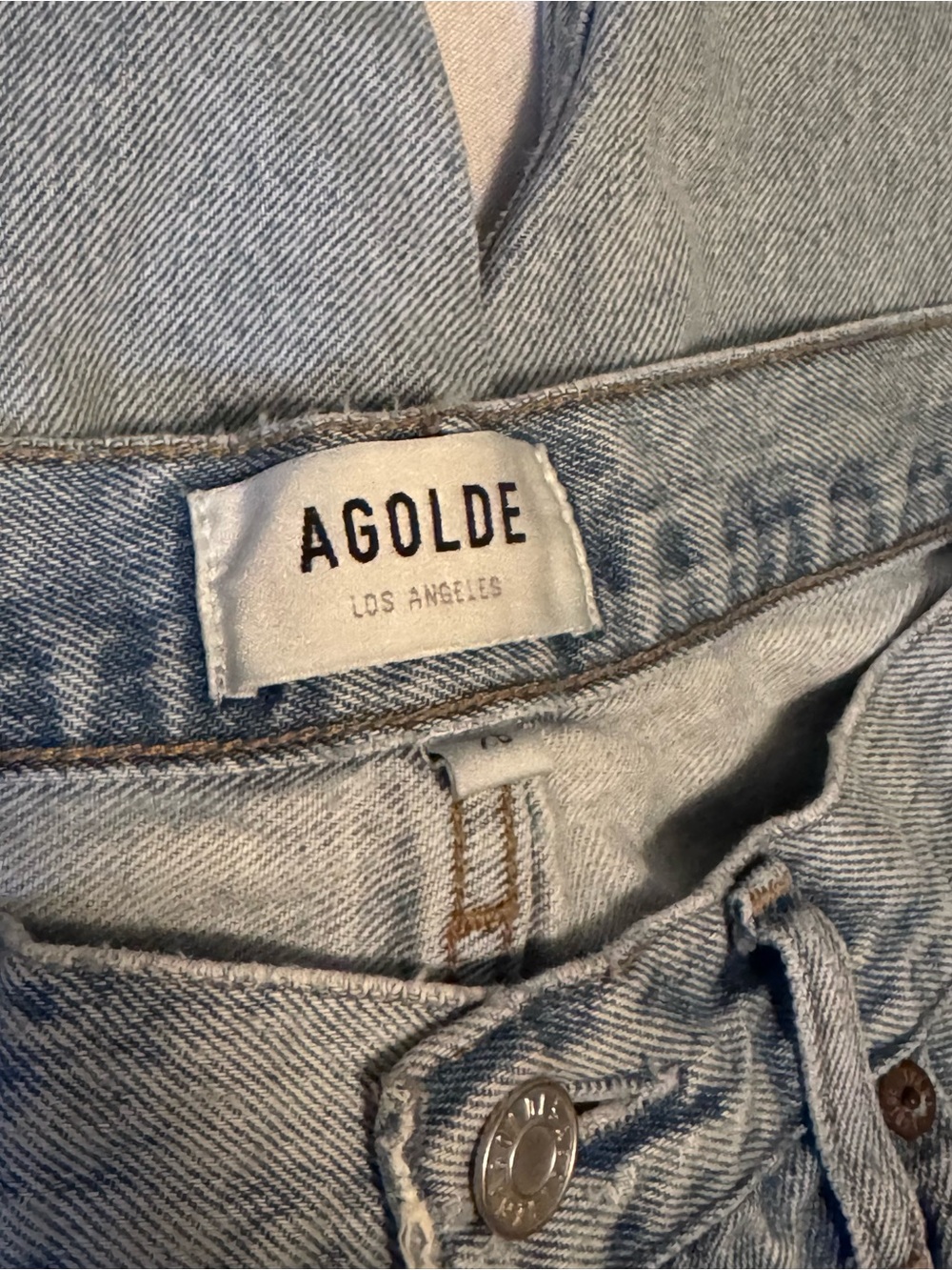 AGOLDE 90's Crop in Nerve Sz 29 100% Organic Cotton A1736-1206 - Picture 6 of 9